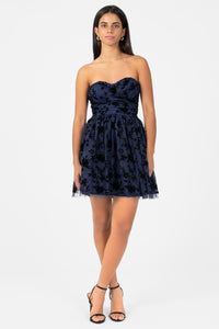 Alina Tulle Mini Dress - honey