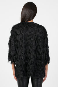 Quinn Shaggy Open Jacket - honey