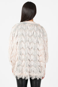 Quinn Shaggy Open Jacket - honey