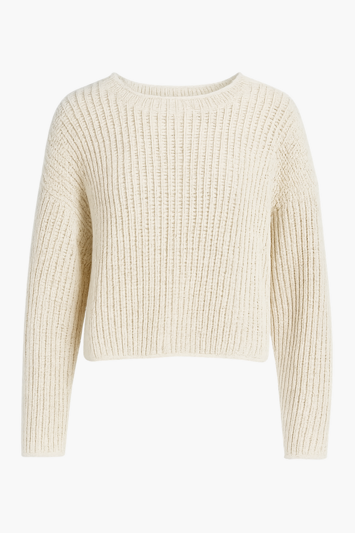 Emara Textured Knit Sweater - honey