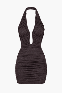 Emi Shimmer Mesh Mini Dress