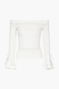 Presley Off The Shoulder Knit Top - honey