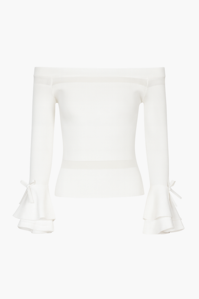 Presley Off The Shoulder Knit Top - honey