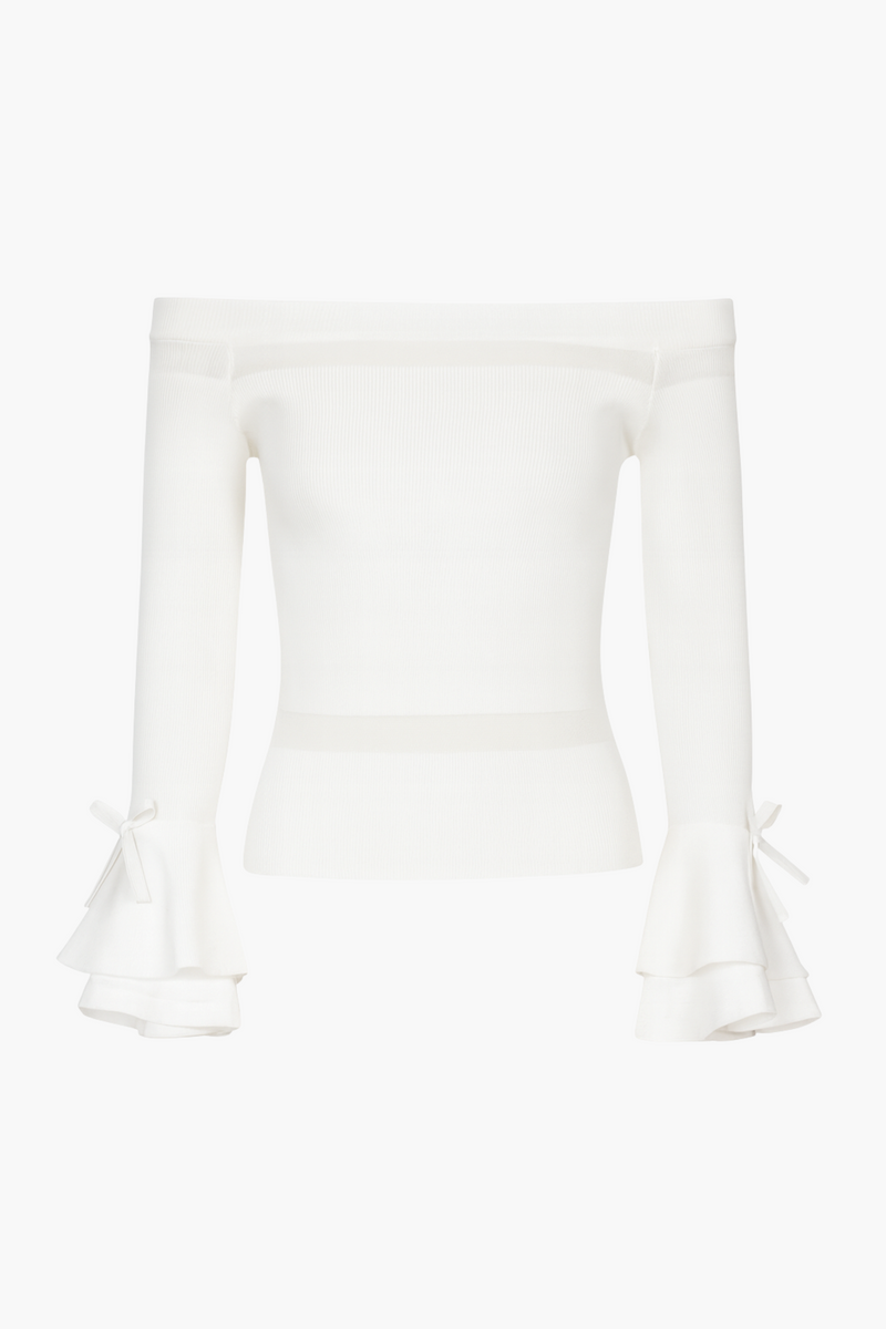 Presley Off The Shoulder Knit Top - honey