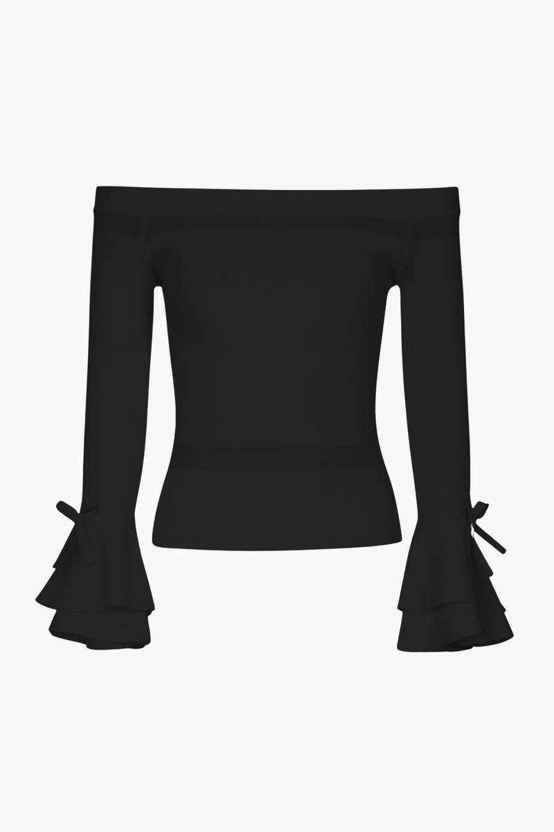 Presley Off The Shoulder Knit Top - honey