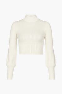 Tayla Cut Out Back Ribbed Knit Top - honey