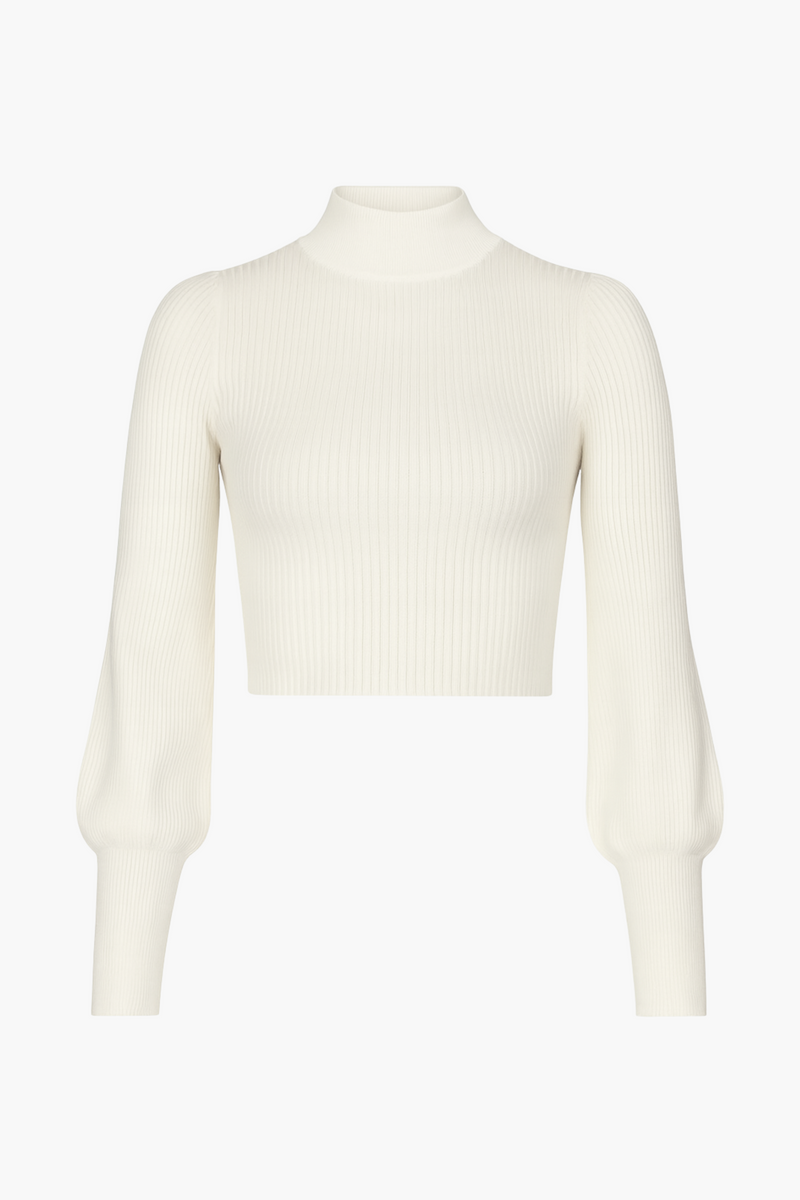 Tayla Cut Out Back Ribbed Knit Top - honey