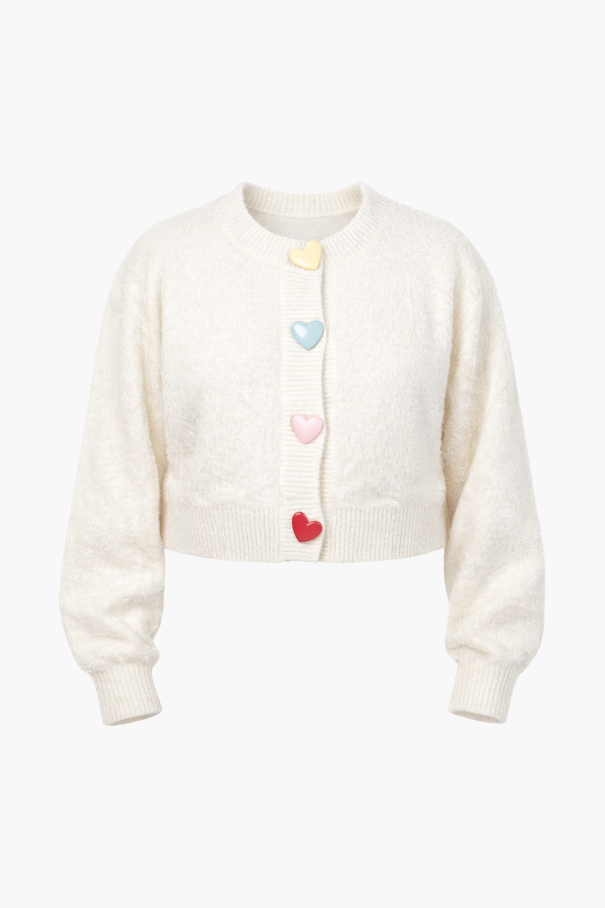 Love Story Heart Button Cardigan