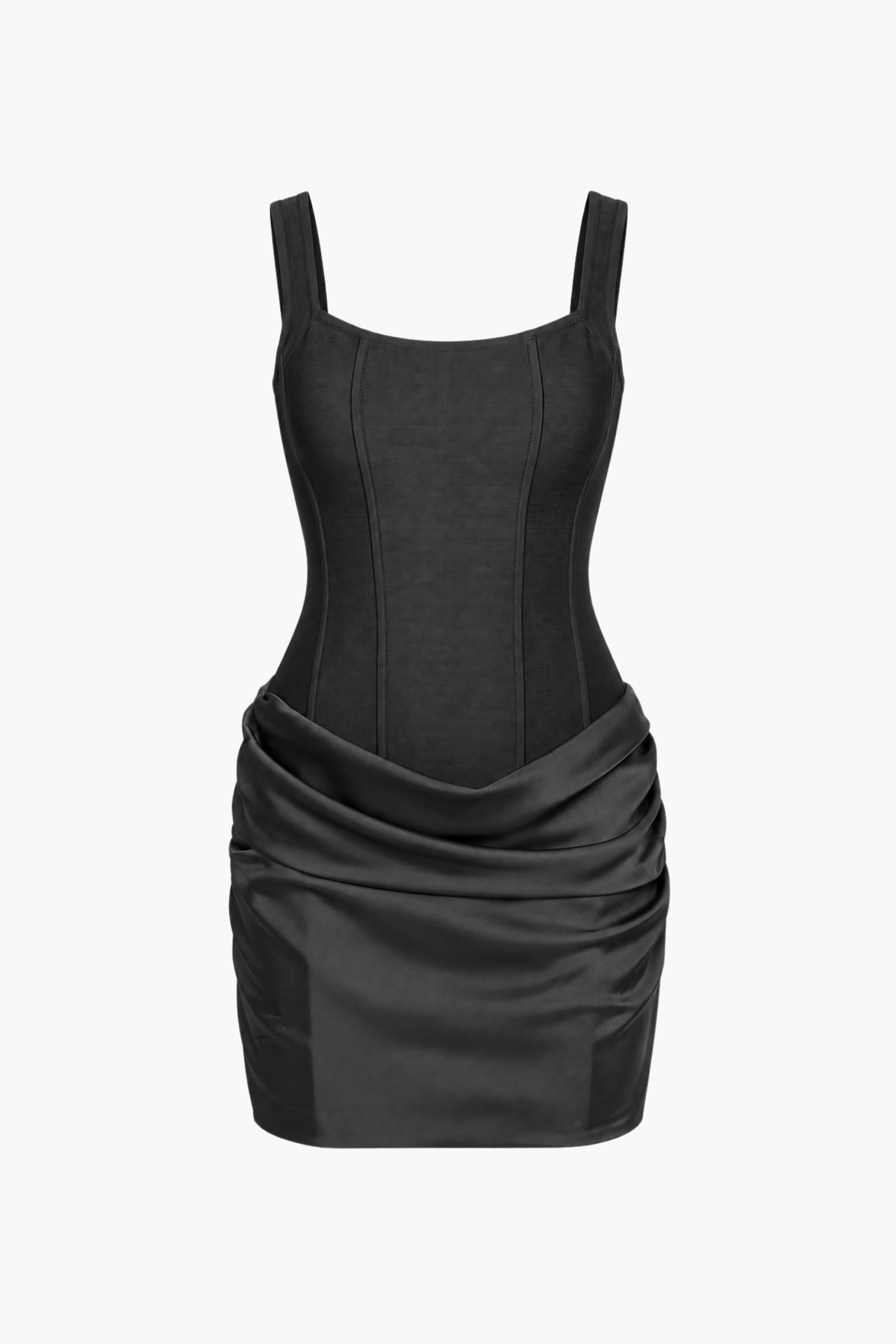 Scarlett Bandage Satin Mini Dress