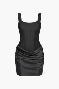 Scarlett Bandage Satin Mini Dress