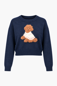 Lila Poodle Knit Sweater - honey