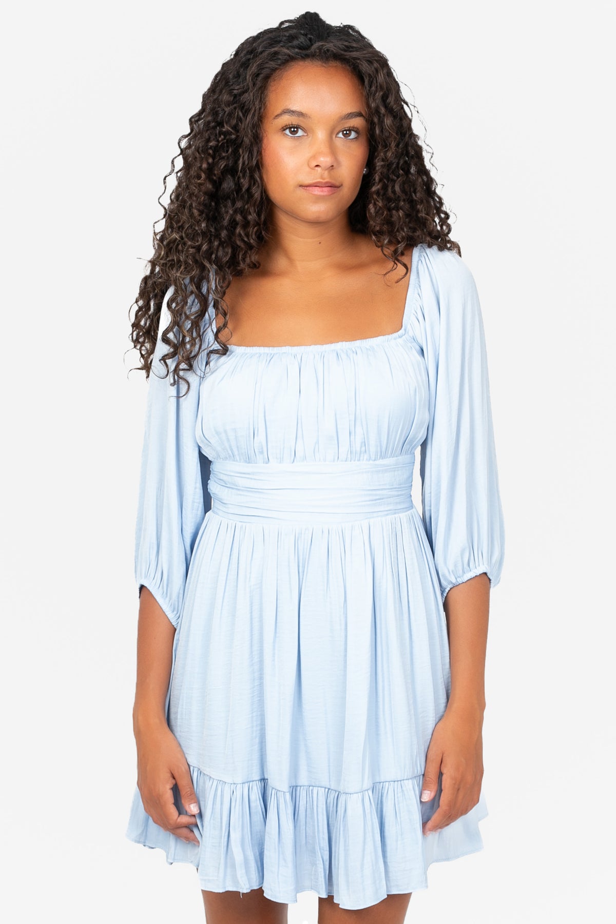 Celeste Bow Tie Back Mini Dress