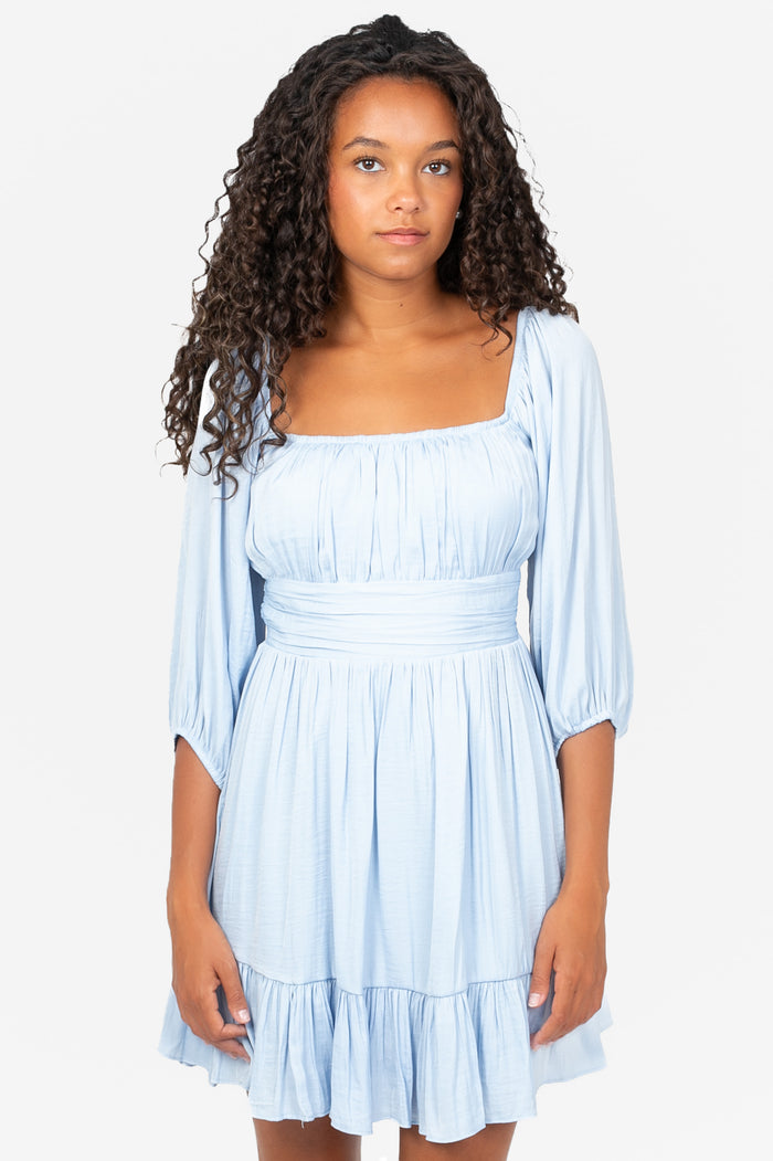 Celeste Bow Tie Back Mini Dress