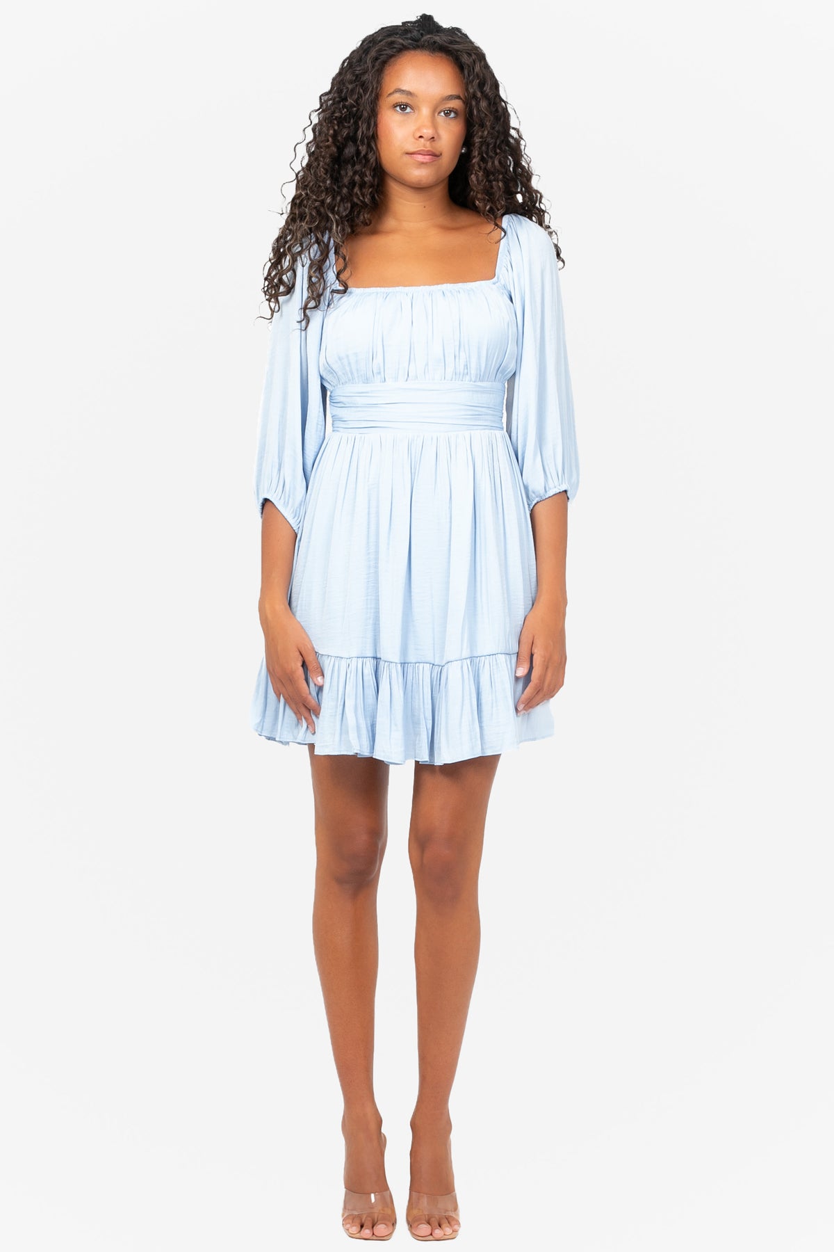 Celeste Bow Tie Back Mini Dress