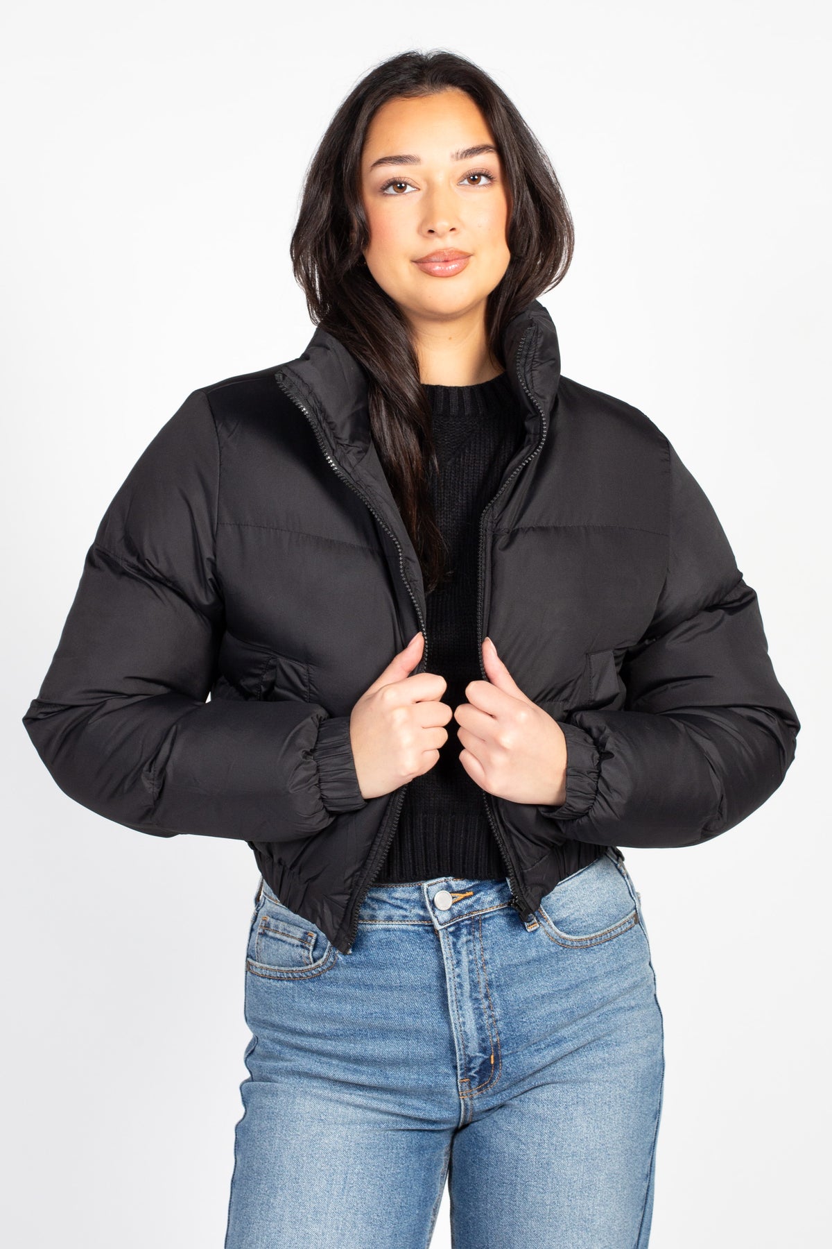 Annelise Padded Cropped Puffer Jacket