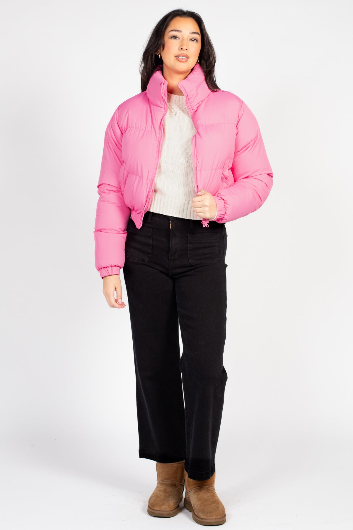 Annelise Padded Cropped Puffer Jacket