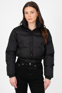 Annelise Padded Cropped Puffer Jacket - honey