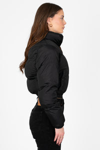 Annelise Padded Cropped Puffer Jacket - honey