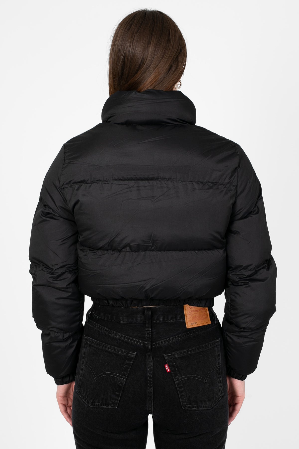 Annelise Padded Cropped Puffer Jacket - honey