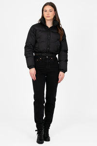 Annelise Padded Cropped Puffer Jacket - honey