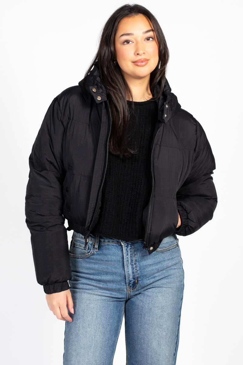 Zara Hooded Puffer Jacket