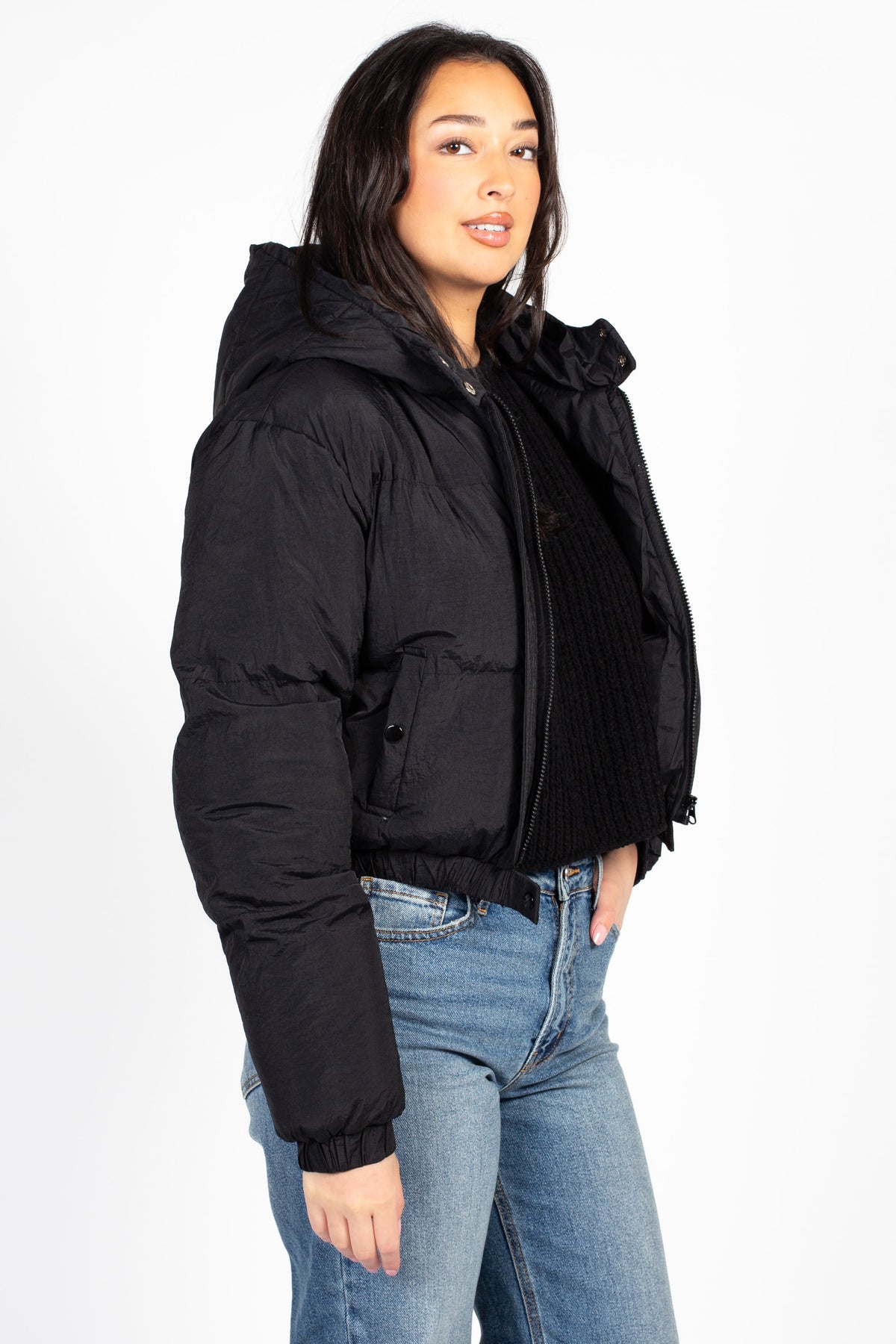 Zara Hooded Puffer Jacket