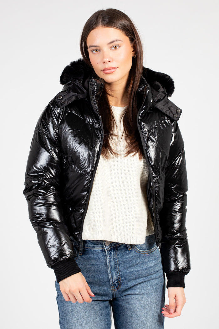 Eclipse Shiny Puffer Jacket