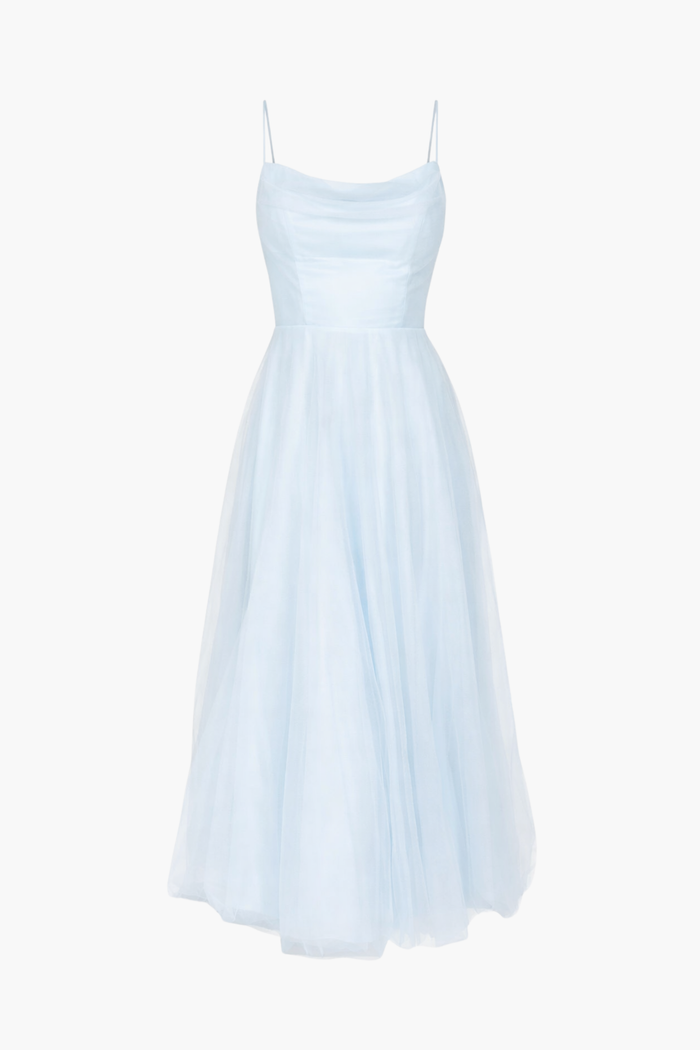 Josie Tulle Maxi Dress - honey