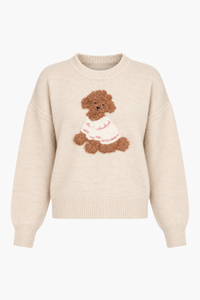 Lila Poodle Knit Sweater
