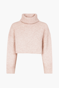 Belinda Drop Shoulder Crop Sweater - honey