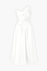 Odette Knot Twist Midi Dress - honey