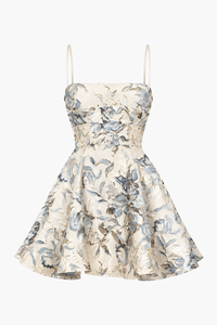 Verena Floral Jacquard Mini Dress