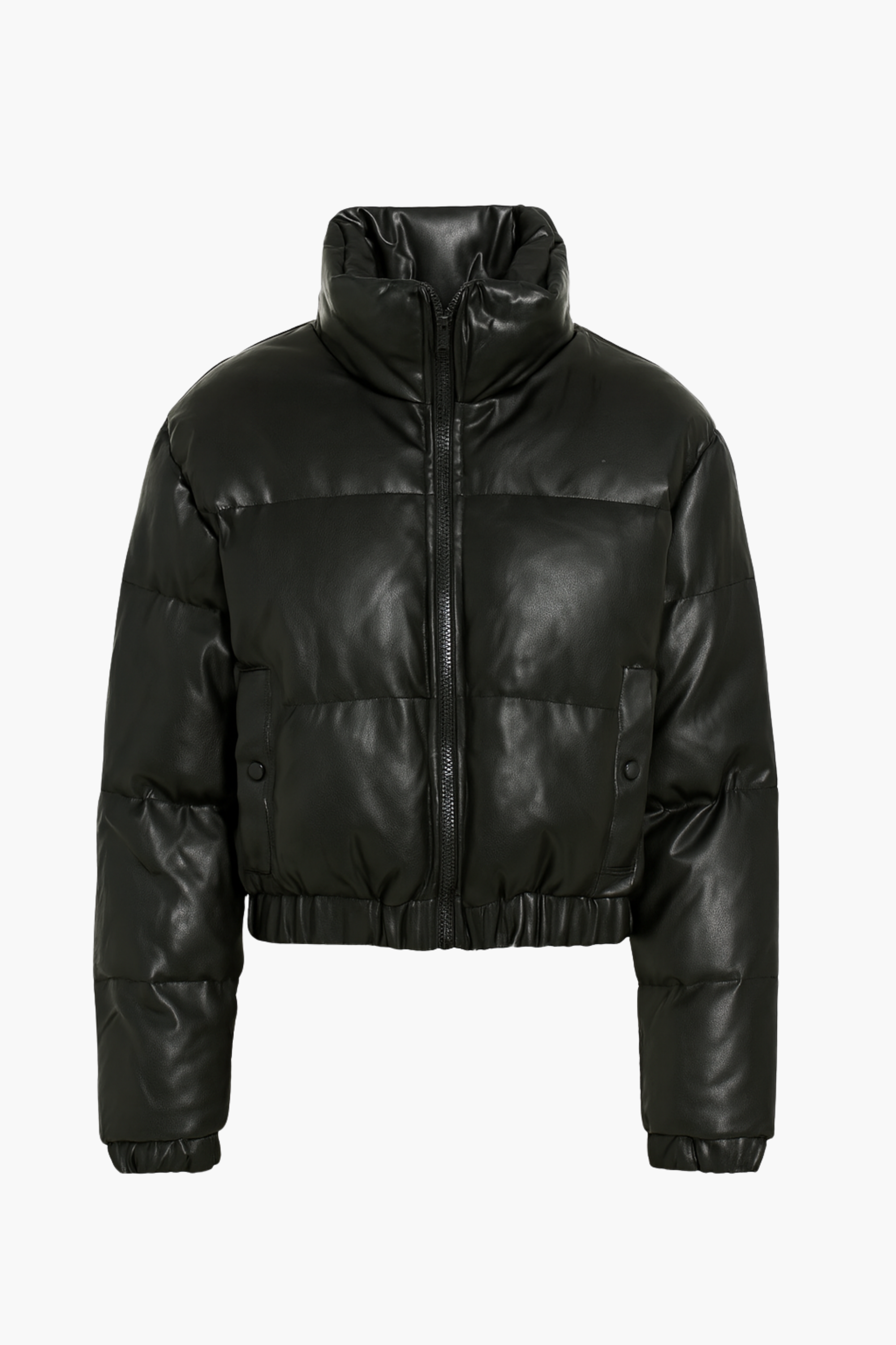 Rebel Faux Leather Bomber Jacket