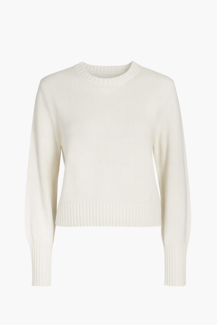 Mila Ribbed Crew Neck Sweater - honey