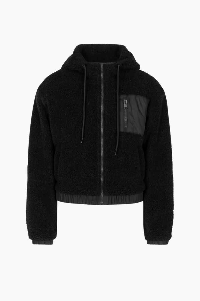 Aspen Sherpa Crop Jacket - honey