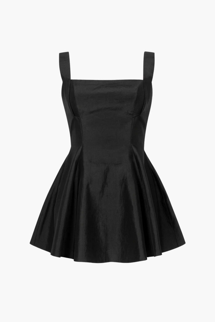 Louella Flare Mini Dress - honey