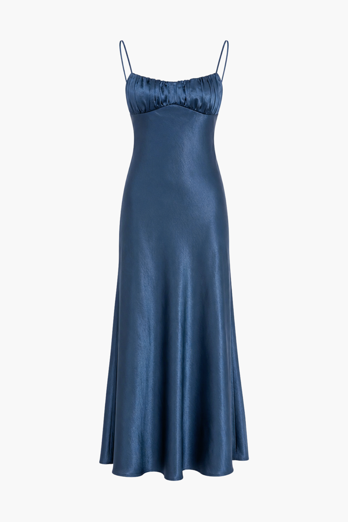 Corrine Twist Back Satin Maxi Dress