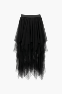 Violetta Multi Layer Tulle Midi Skirt - honey