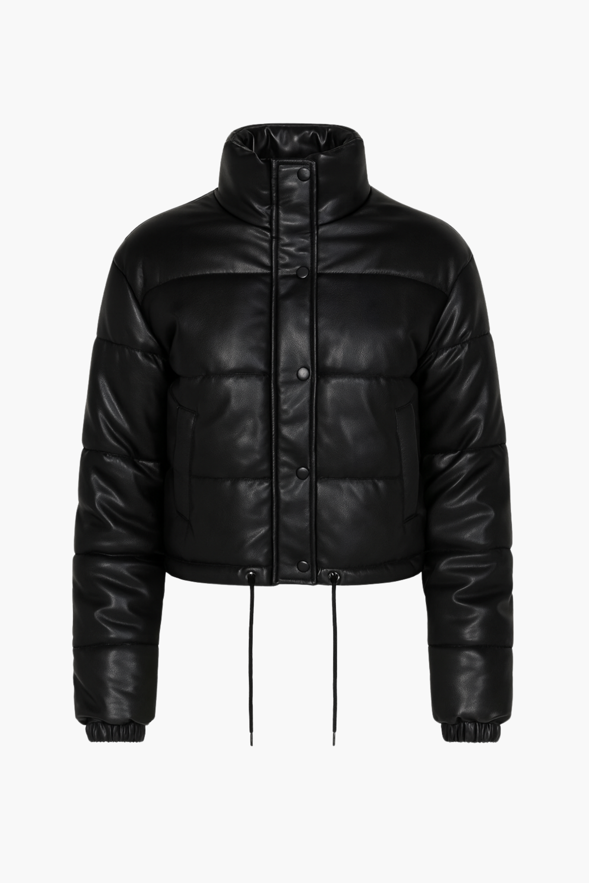 Meilani Vegan Leather Cropped Jacket - honey