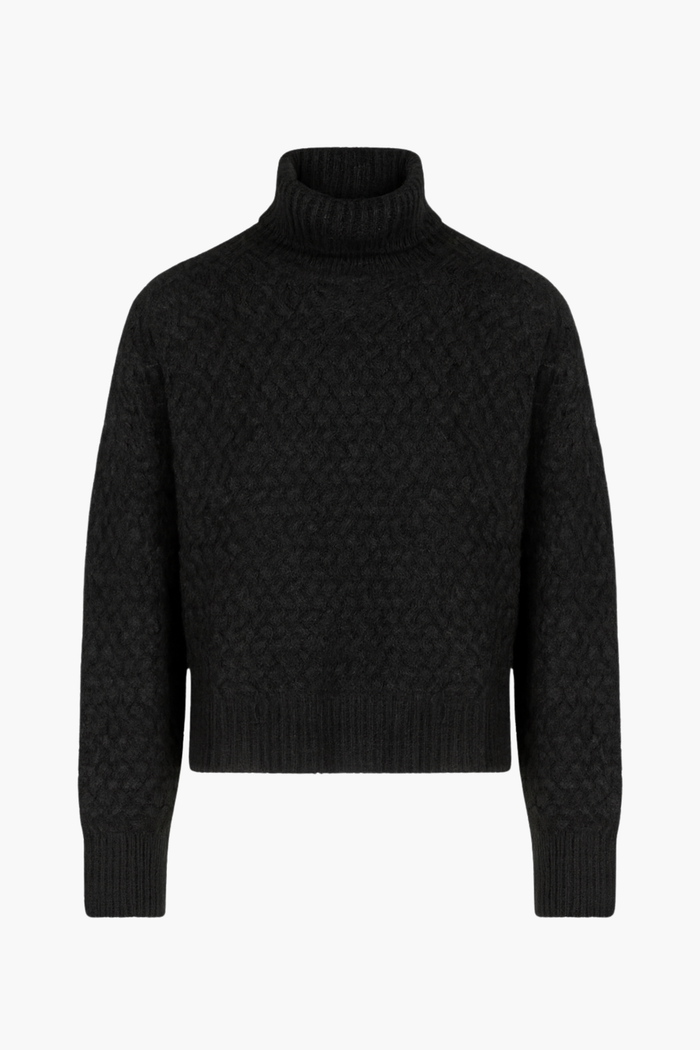 Maddie Textured Knit Sweater - honey