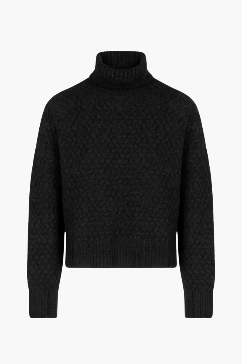 Maddie Textured Knit Sweater - honey