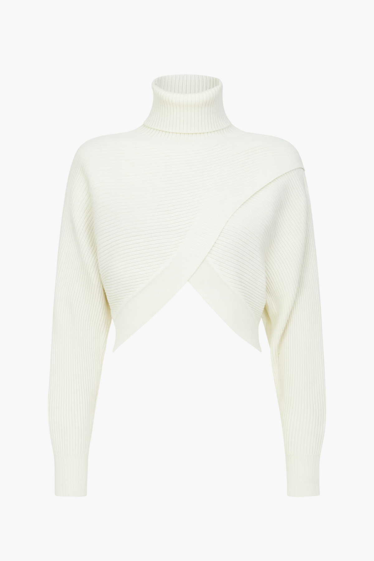 Laurel Turtleneck Cross Over Sweater - honey