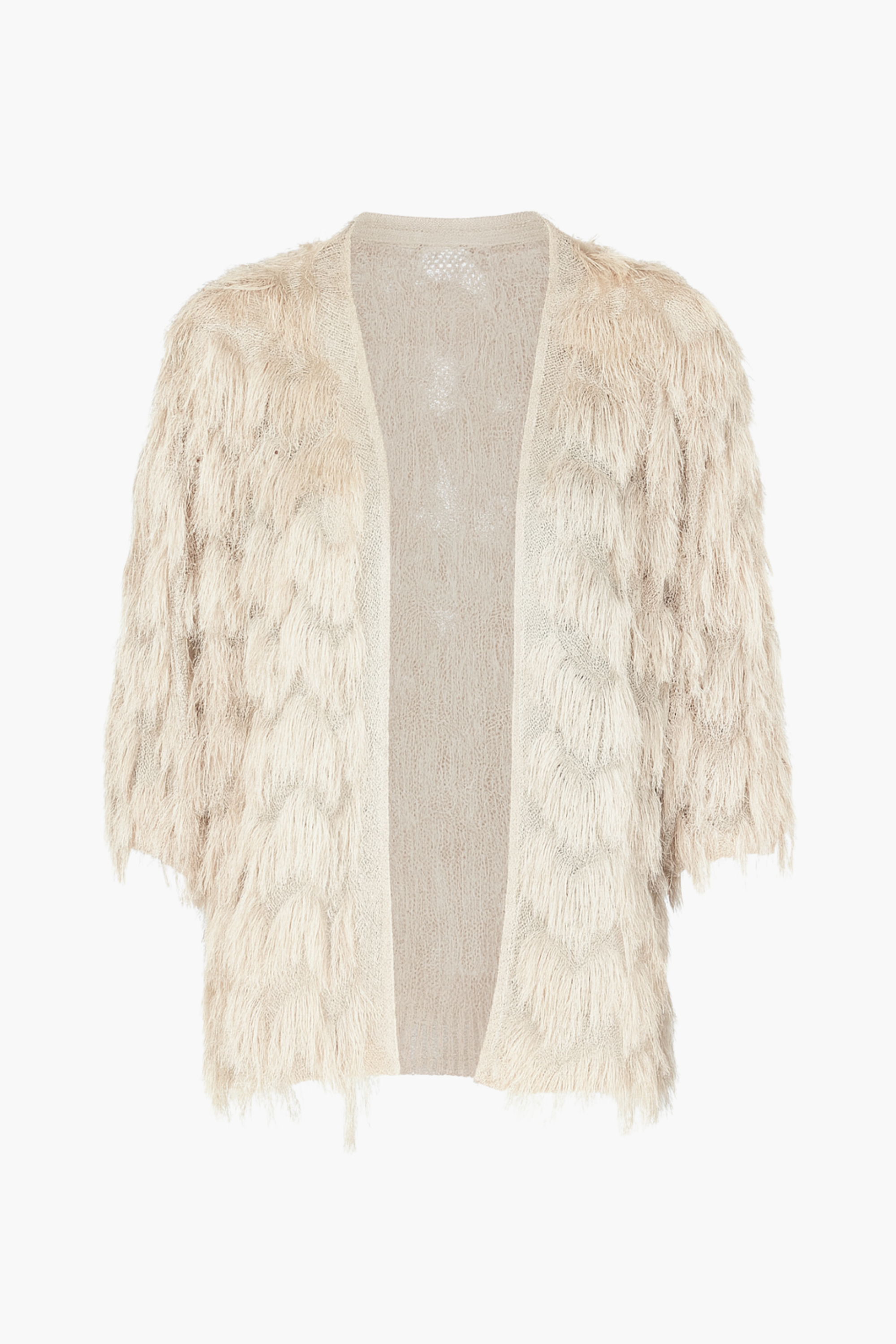 Marcy Shaggy Sparkle Open Jacket