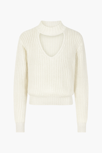 Astrid V-Neck Cut Out Sweater - honey
