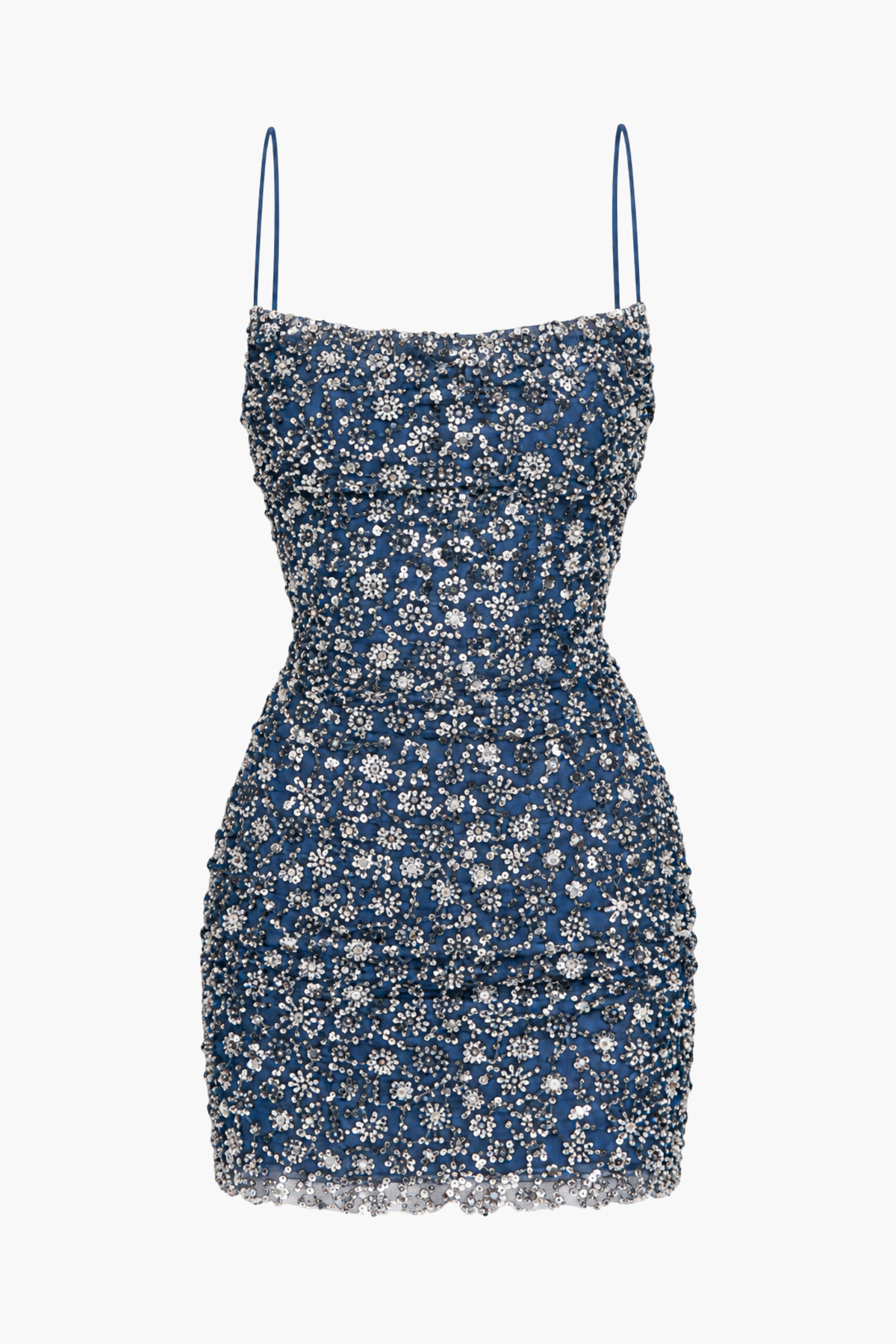 Lavinia Floral Beaded Mini Dress