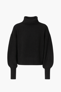 Hilary Knit Turtleneck Sweater - honey