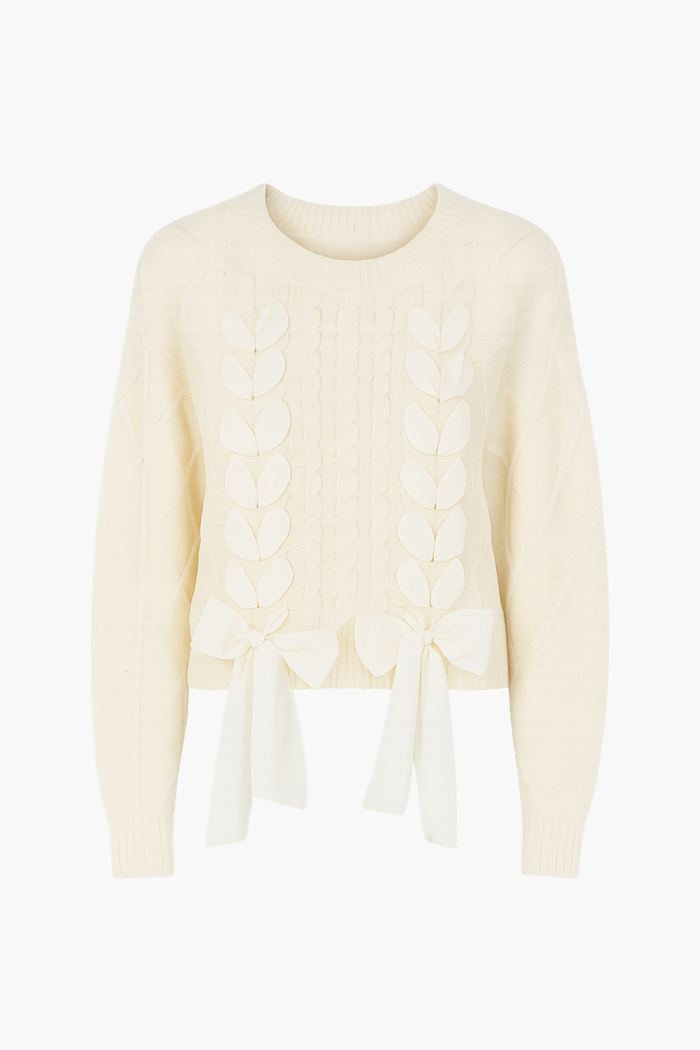 Ellie Ribbon Cable Knit Sweater