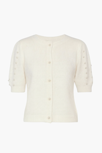 John + Jenn® Arden Pearl Embellished Cardigan - honey