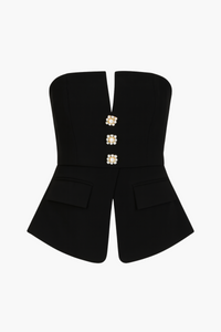 Jaylyn Peplum Blouse - honey
