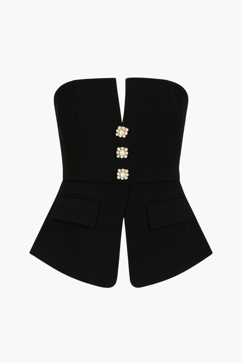 Jaylyn Peplum Blouse - honey